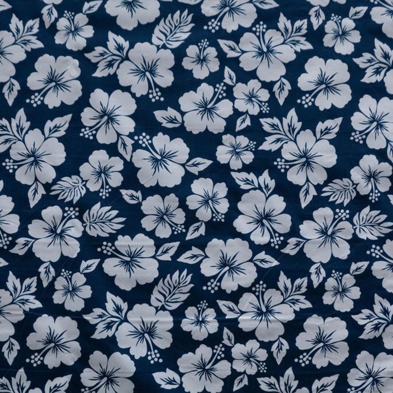 1 Yard Hibiscus Flower Polyester Fabric 60 Inch Wide Floral Print Material
